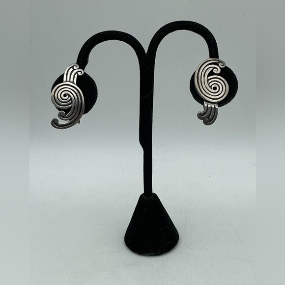 Vintage George Castillo Taxco Sterling Silver Sculptural Cuff Bracelet‎ 925 Mex - Picture 12 of 12